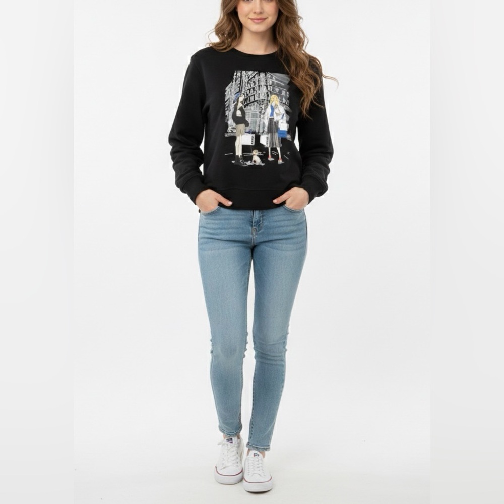 DKNY black sweater Sleek Black Apparel